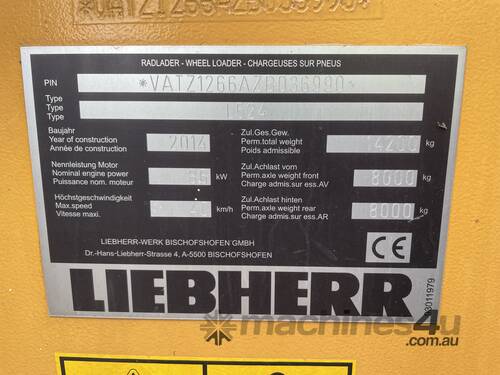 2014 liebherr L524 Wheel Loader *Non-Goer*