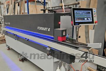 Edgebander with premilling and corner rounding and CNC control