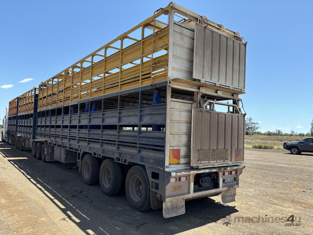 Buy Used Rytrans 2019 Rytrans B Double Set Stock Crates Trailers in