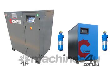 Package Deal CAPS CR22-7 22kW Rotary Screw Compressor with CDRM240-3C Dryer and Inline Filters