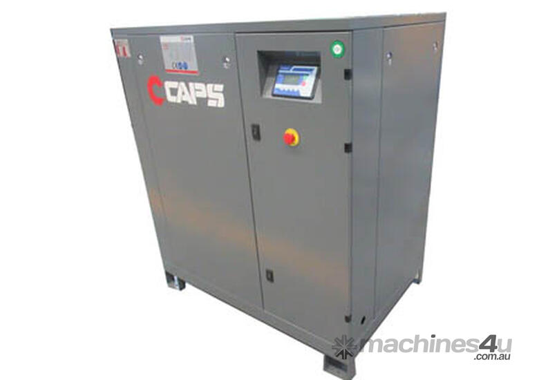Package Deal CAPS CR22-7 22kW Rotary Screw Compressor with CDRM240-3C Dryer and Inline Filters