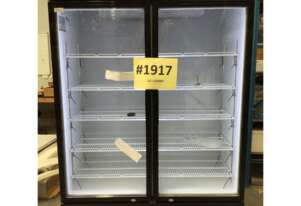 Thermaster Large Two Glass Door Colourbond Upright Drink Fridge LG-1200BP
