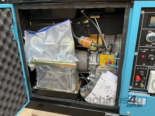 caption Unused 2024 Yamota 7 KVA 3 Phase Diesel Generator