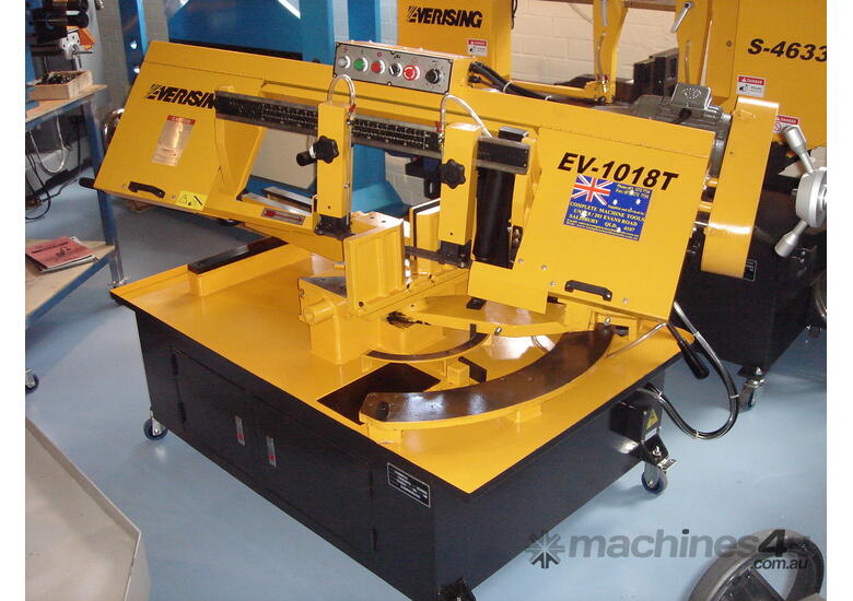 caption EVERISING EV-1018T BAND SAW | DUAL MITRE | MANUAL | 250MM X 450MM CAPACITY