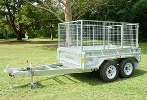 8x5 Tandem Axle Galvanised Box Trailer 3500kg ATM (Price shown Without Cage)