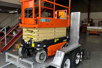 JLG ES1932 - 19ft Scissor lift & Trailer Package
