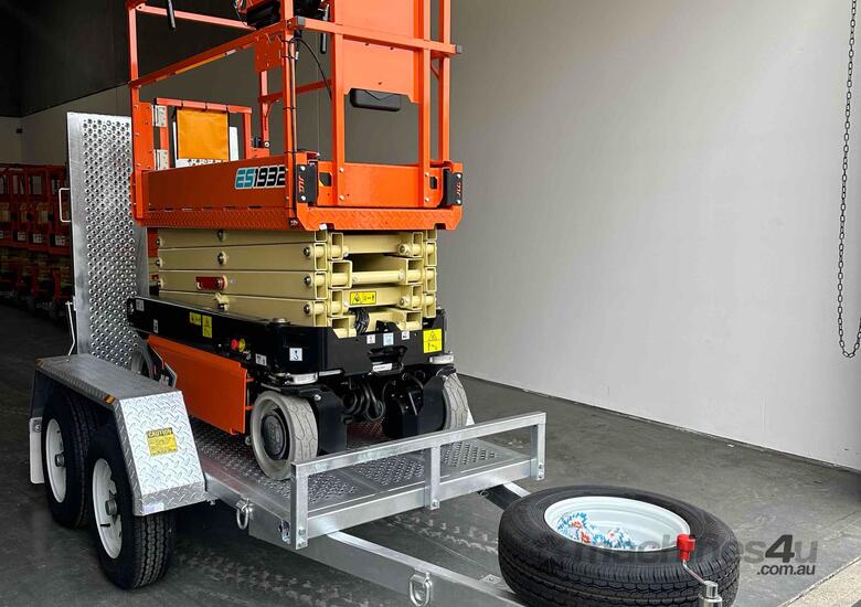 JLG ES1932 - 19ft Scissor lift Trailer Package