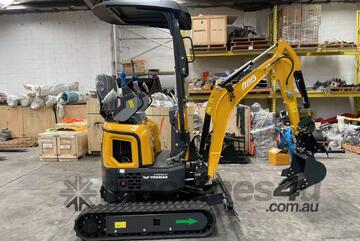 MXG XE15U Mini Excavator(1300kg) Yanmar Diesel Engine .Swing Boom, Extendable Tracks, Tailless