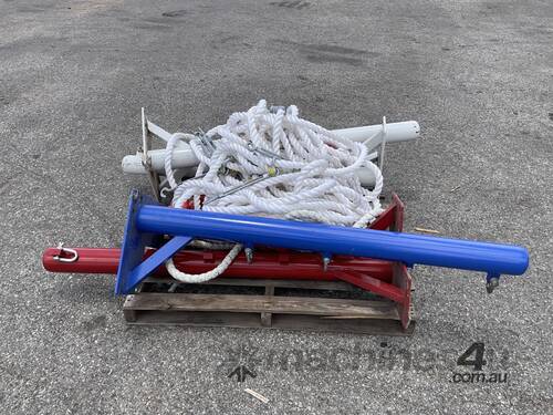 Pallet of Rope, Corner Poles and Ring Rope