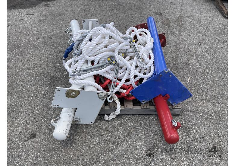 Pallet of Rope, Corner Poles and Ring Rope