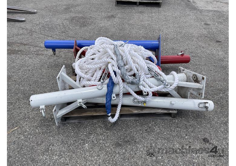 Pallet of Rope, Corner Poles and Ring Rope