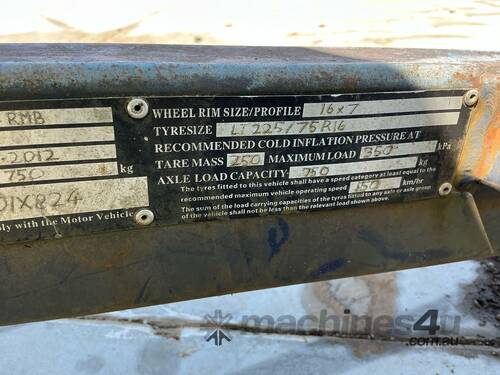 2012 Homemade Single Axle Box Trailer