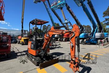 Hitachi 1.7 Tonne Excavator - Max digging reach 3.81 Metres