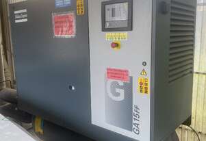 Atlas Copco 15 Kw Direct Drive Screw Compressor,13 bar, 2019, Fiber Laser, Trumpf, Bystronic, Amada