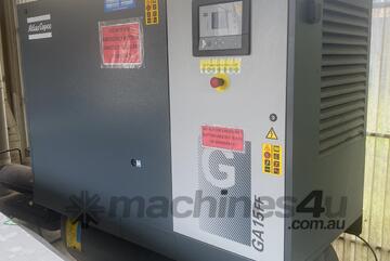 Atlas Copco 15 Kw Direct Drive Screw Compressor,13 bar, 2019, Fiber Laser, Trumpf, Bystronic, Amada