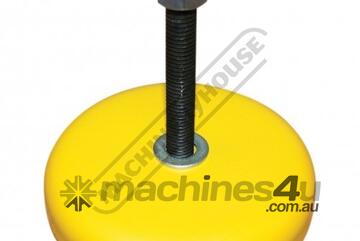 Steel Machine Mount & Rubber Insert 250kg Load Capacity M12 Thread x 85mm Long