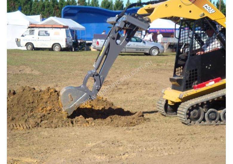 caption Slewing Mini Backhoe