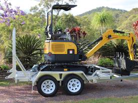  Mini Excavator Yanmar Engine - With Gal Trailer  - picture0' - Click to enlarge