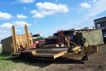 18' long x 8' wide table top , 3ton atm , air over hydrailic brakes