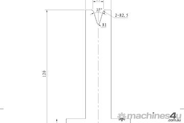 STEELMASTER Bottom Single 10mm Vee Tooling - US 20.410/35 V=10 R2.5 L.MM.835 STEELMASTER Bottom Single 10mm Vee Tooling - US 20.410/35 V=10 R2.5 L.MM.835