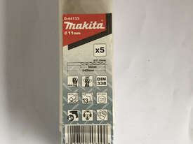 Drill Bits 11.0mm  HSS Makita Tools Jobber Pack of 5 - picture0' - Click to enlarge