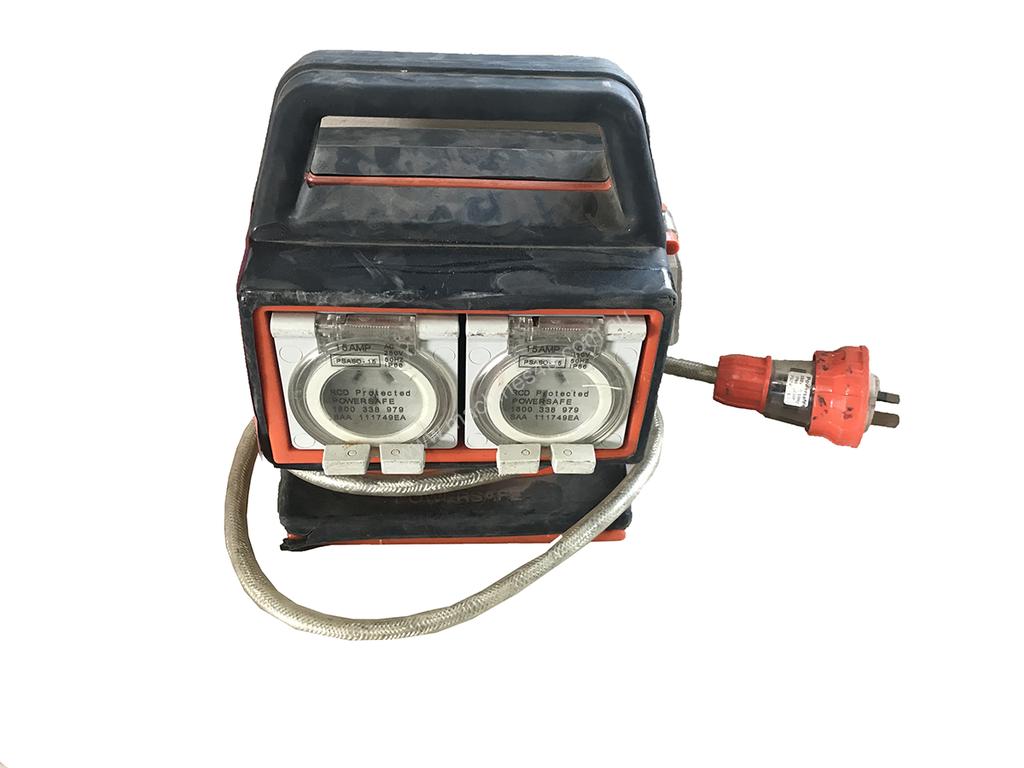 Used Powersafe Powersafe Portable Power Board 15 Amp 240 Volt x 4 Outlets RCD PSASO15