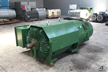 400 kw 535 hp 4 pole 3300 volt TECO Slip Ring Wound Rotor Electric Motor