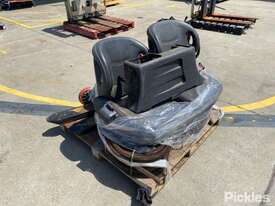 Industrial Sundries, Group Lot Including Forklift Tynes, Forklift Seats, Item Is In A Used Condition - picture0' - Click to enlarge