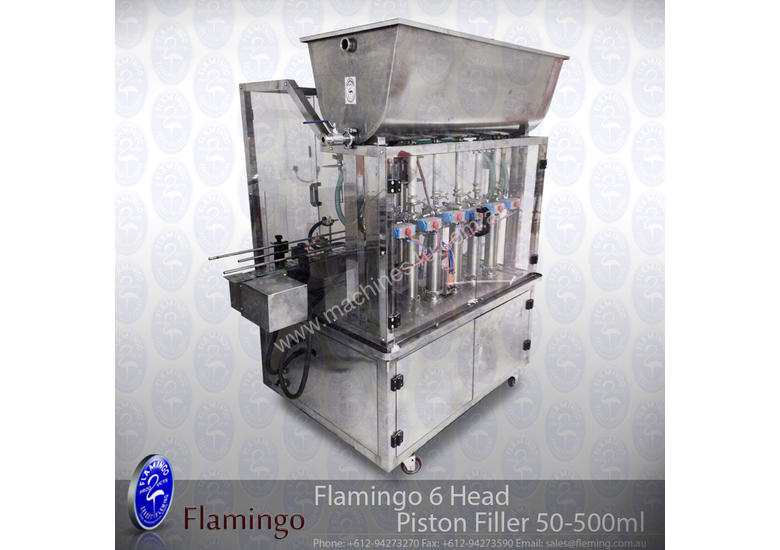 caption Flamingo 6 Head Piston Filler 50-500ml (EFPF-A6-500)