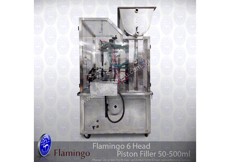 caption Flamingo 6 Head Piston Filler 50-500ml (EFPF-A6-500)
