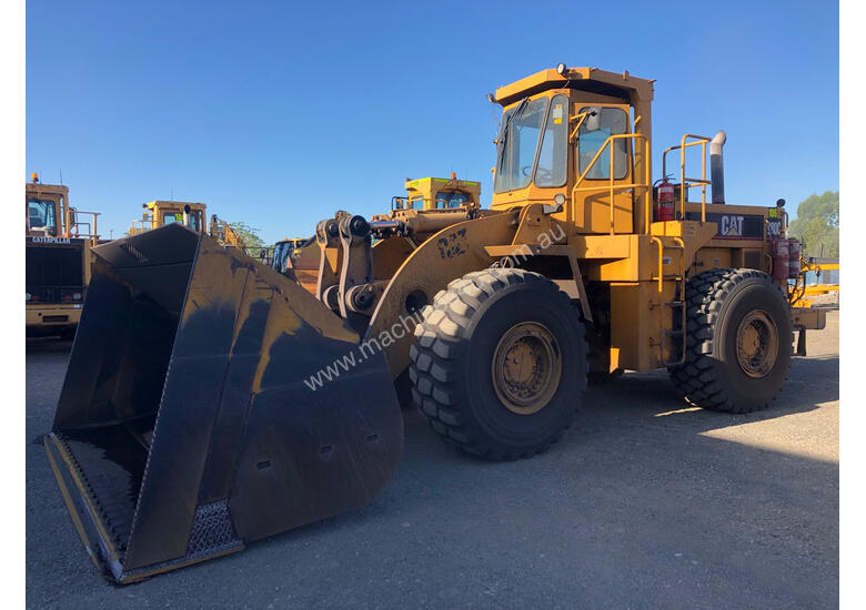 caption 1984 Caterpillar 980C Wheel Loader