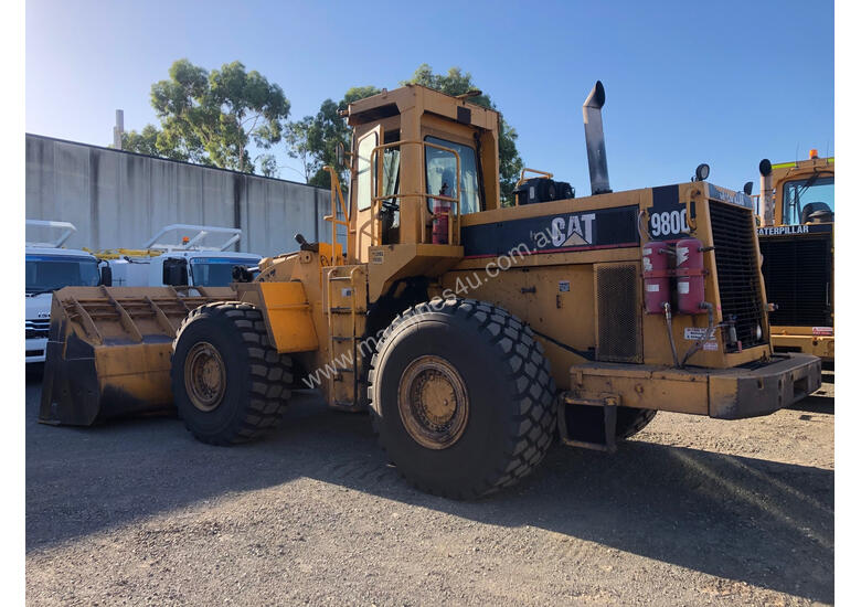 caption 1984 Caterpillar 980C Wheel Loader
