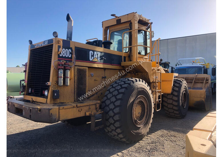 caption 1984 Caterpillar 980C Wheel Loader