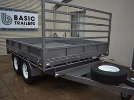 10x8 Flat Top Trailer With Sides 3500kg (Australian Made) - picture0' - Click to enlarge