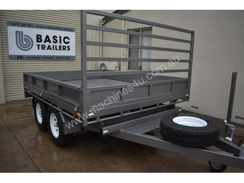 10x8 Flat Top Trailer With Sides 3500kg (Australian Made)