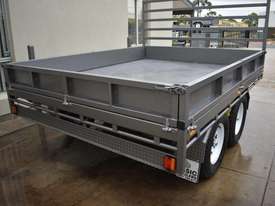 10x8 Flat Top Trailer With Sides 3500kg (Australian Made) - picture0' - Click to enlarge
