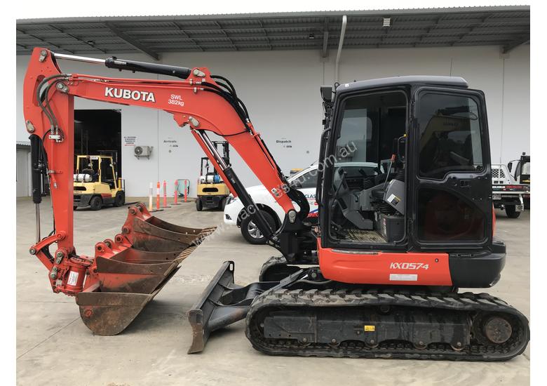 caption Kubota KX057-4 Excavator