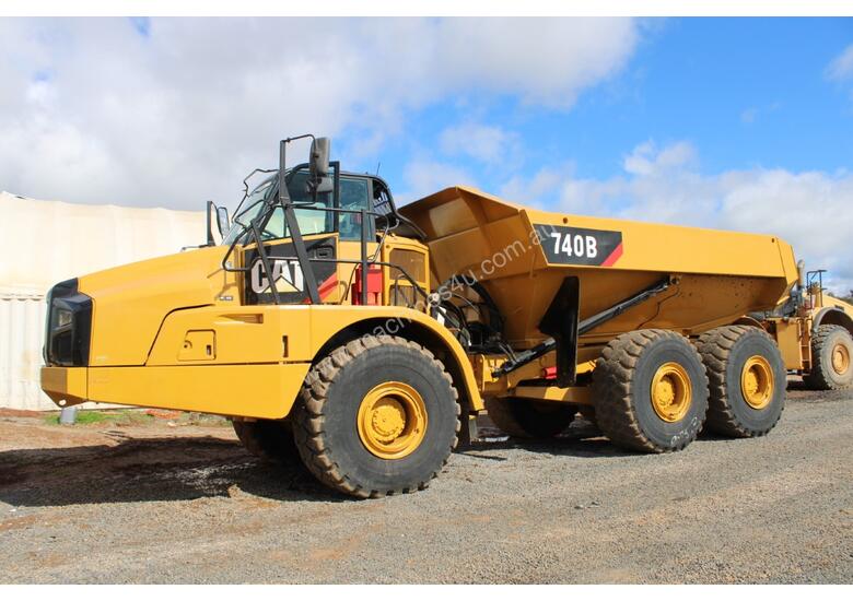 caption Caterpillar 740B Dump Truck