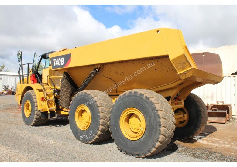 caption Caterpillar 740B Dump Truck