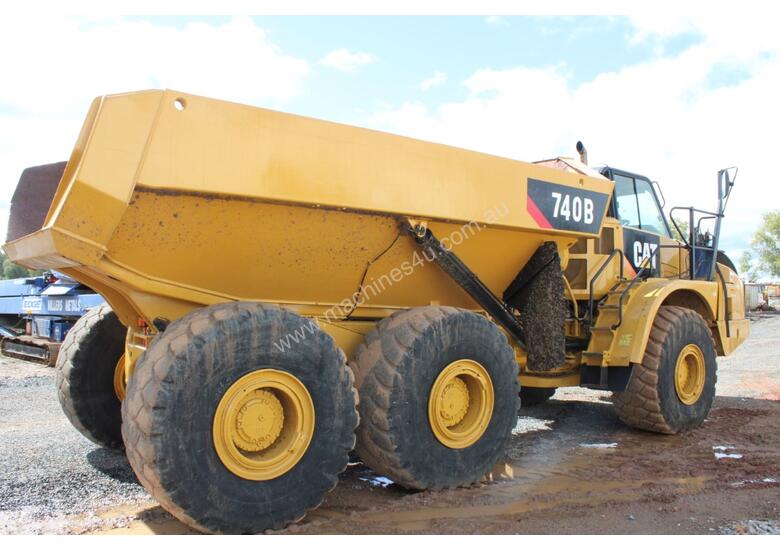 caption Caterpillar 740B Dump Truck