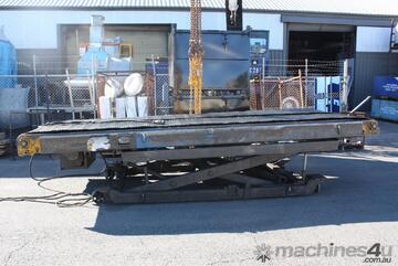 Powered Chain mesh 2x 5m x 0.75m belt Conveyor adjustable height & angle 3 phase