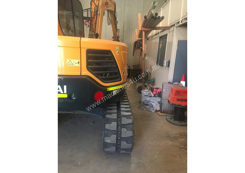 caption Hyundai Excavator