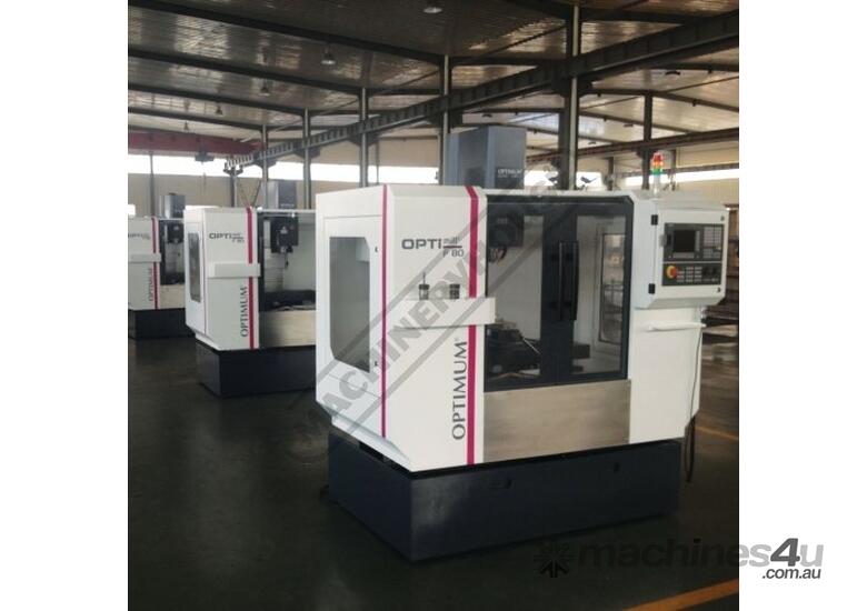 caption F80TC OPTi-Mill Optimum CNC Milling Machine Package Deal (X) 400mm (Y) 250mm (Z) 400mm