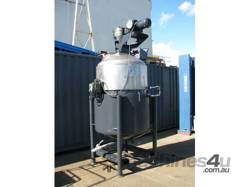 Large Heavy Duty Explosion Proof Jacketed Stainless Mixer Mixing Tank - 1200L
