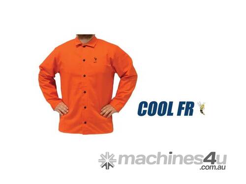 Welding Jacket – Orange Flame Retardant Jacket – (Weldas) Medium