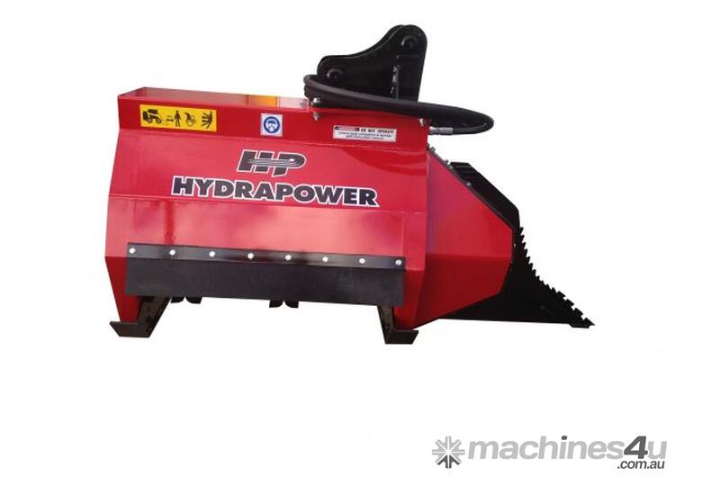 caption FINER HYDRAULICS - Excavator Flail Mower .76m wideLight Duty Version.