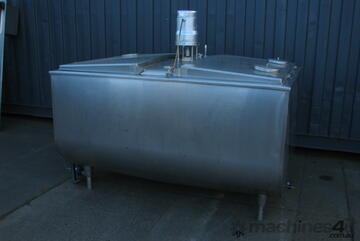 Jacketed Stainless Steel Tank with Agitator Mixer - 1600L - Sunset