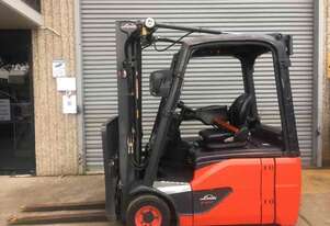 Linde E16 Latest Model Warranty 1.6Ton 3 Wheeler 2015 Low Hours Great Batt Linde E16 Latest Model Warranty 1.6Ton 3 Wheeler 2015 Low Hours Great Batt