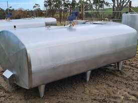 STAINLESS STEEL TANK, MILK VAT 3000lt - picture2' - Click to enlarge