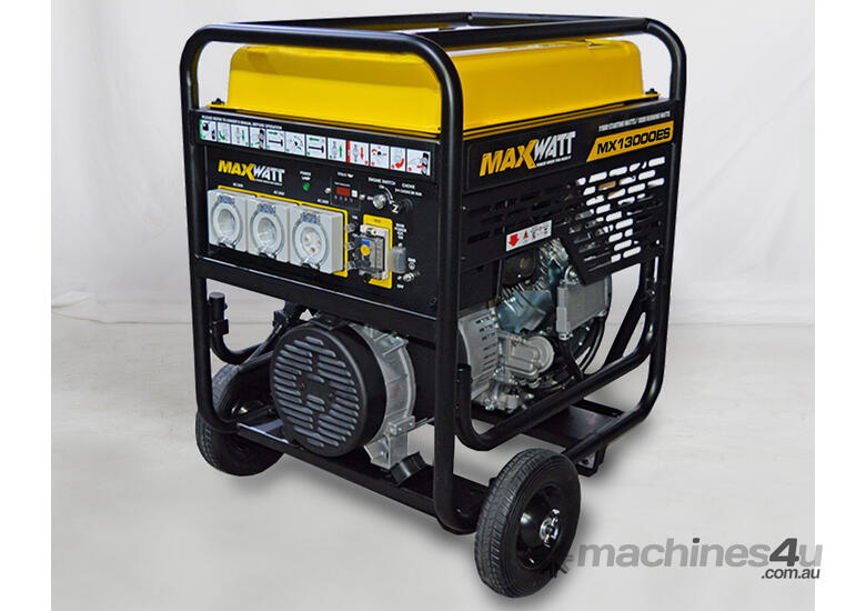 caption MACFARLANE - 13.5kVA Maxwatt Petrol Generator Electric Start